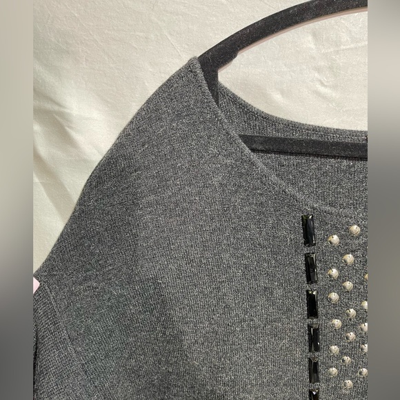 Adrienne Vittadini sweater black womens size X-Large - Picture 3 of 11